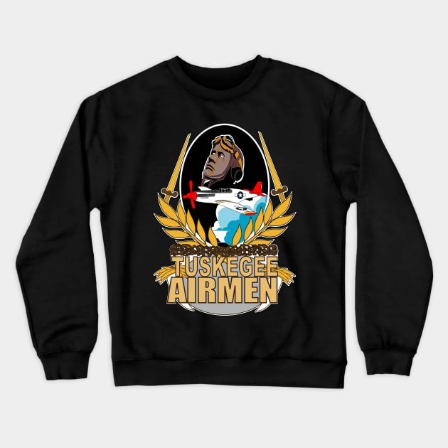 Tuskegee Airmen Crewneck Sweatshirt by twix123844